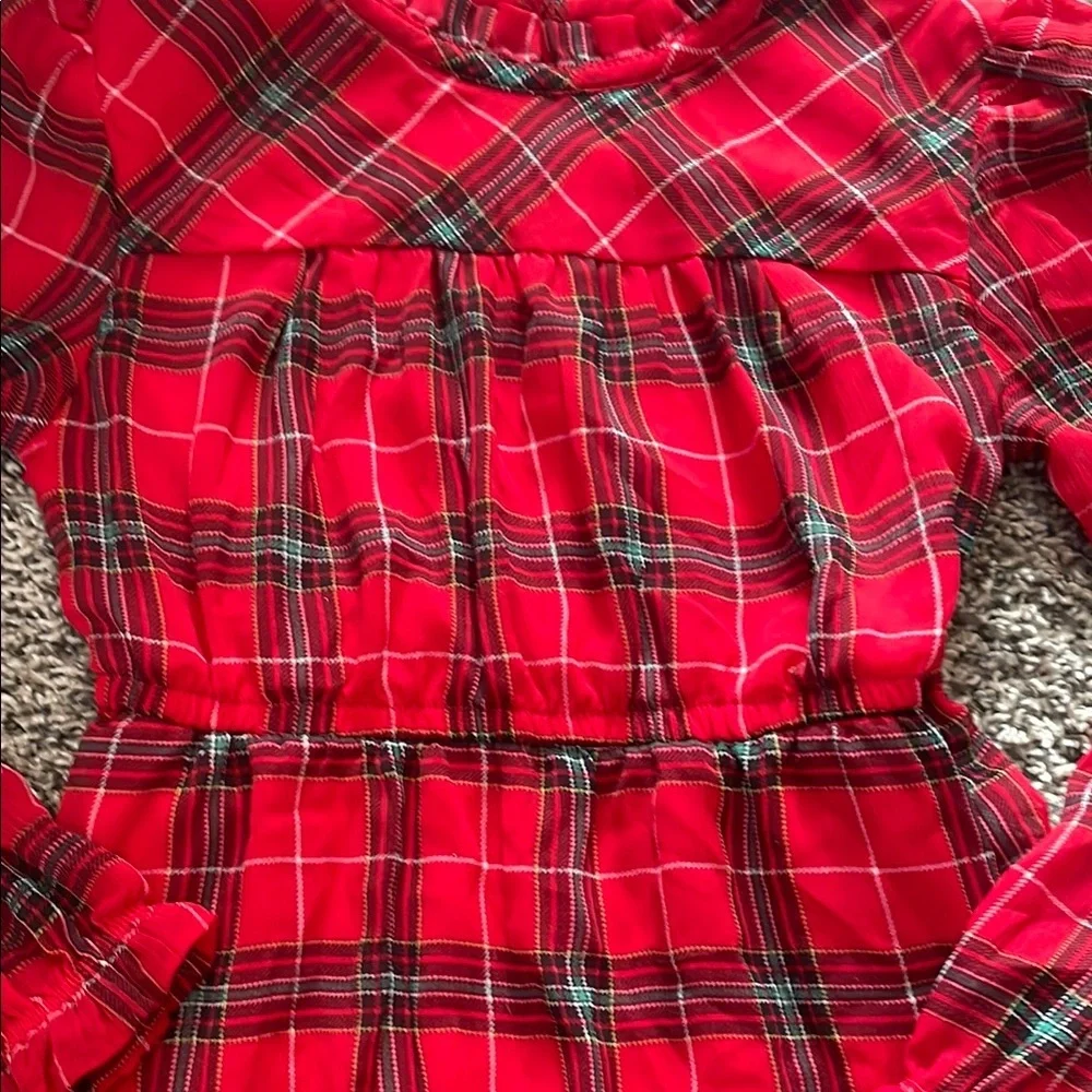 Wonder Nation Red Plaid Casual Dress